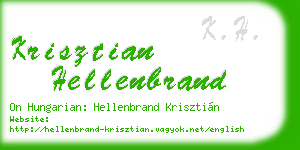 krisztian hellenbrand business card